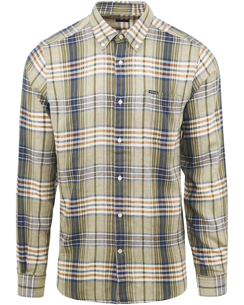 Barbour Laneskin Hemd Kariert Grün Grün