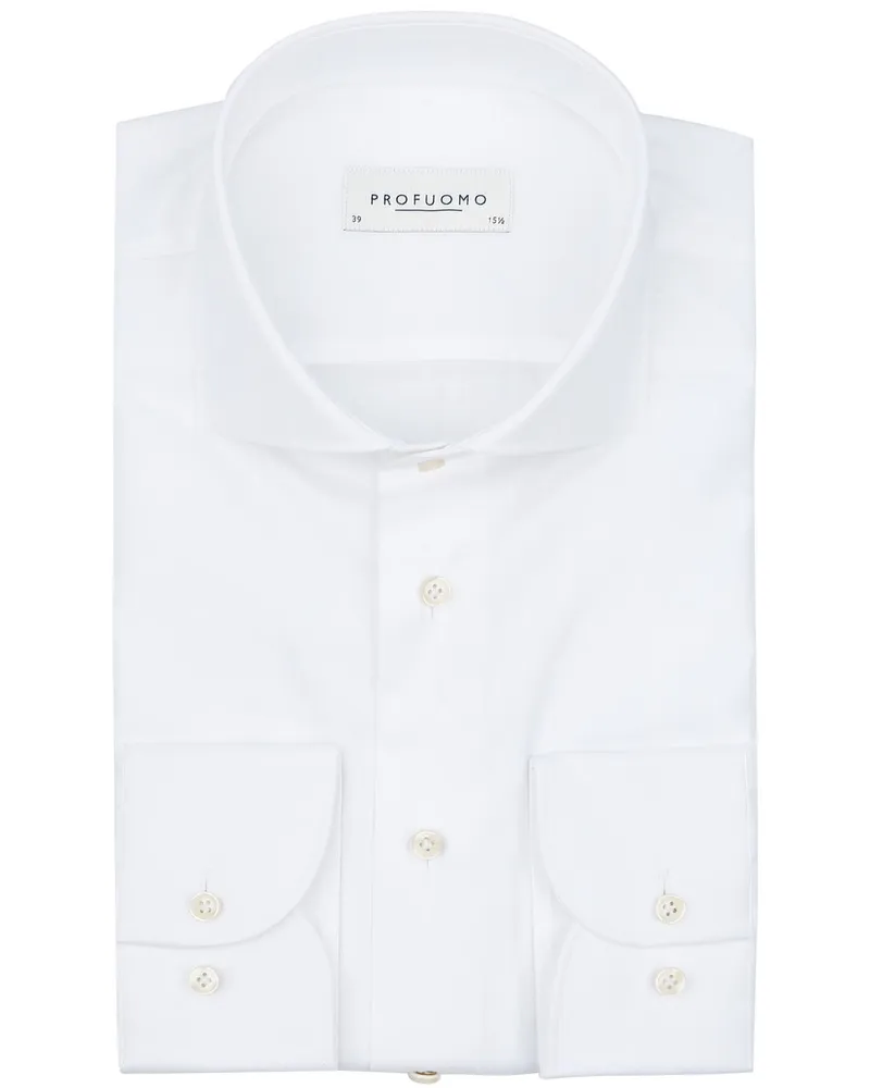 Profuomo Supima Hemd Weiß Weiß