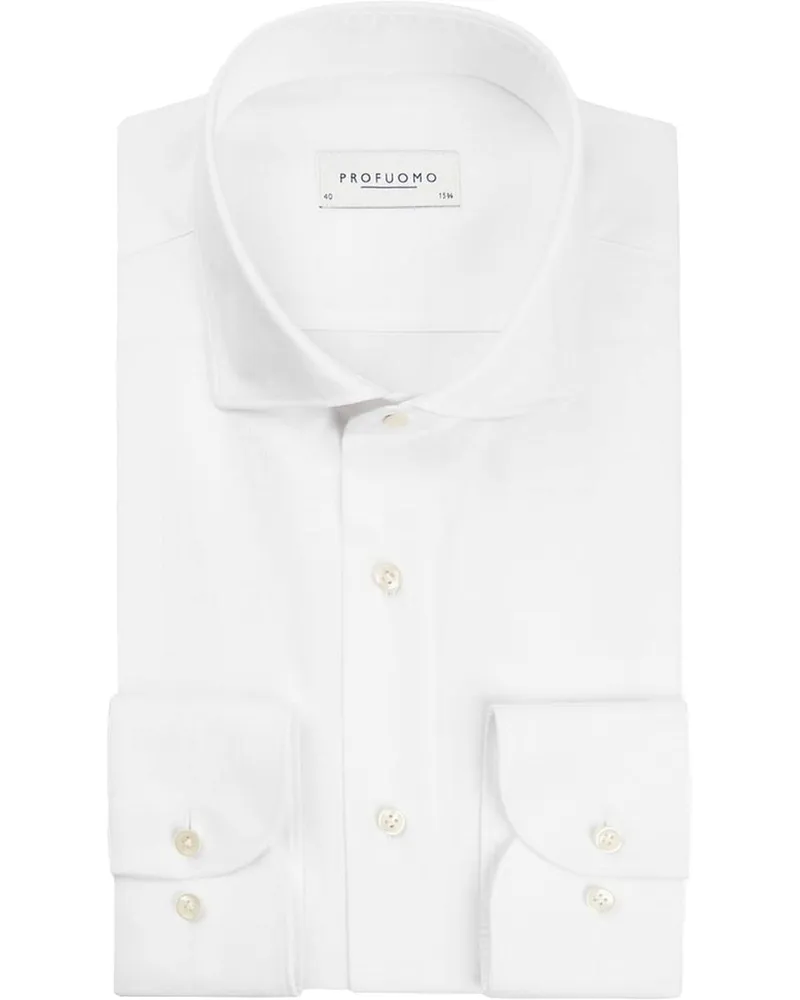 Profuomo Supima Hemd Weiß Weiß