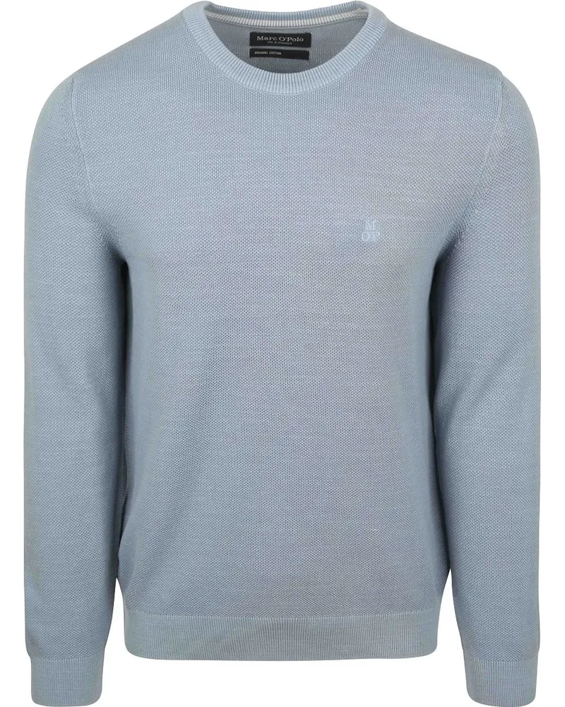 Marc O'Polo Pullover Heavy Piqué Hellblau Hellblau