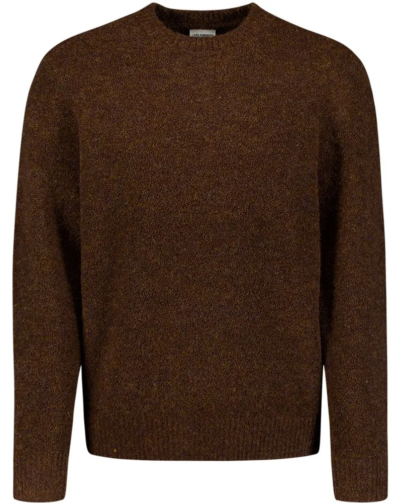 No Excess Pullover Bouclé Melange Braun Braun