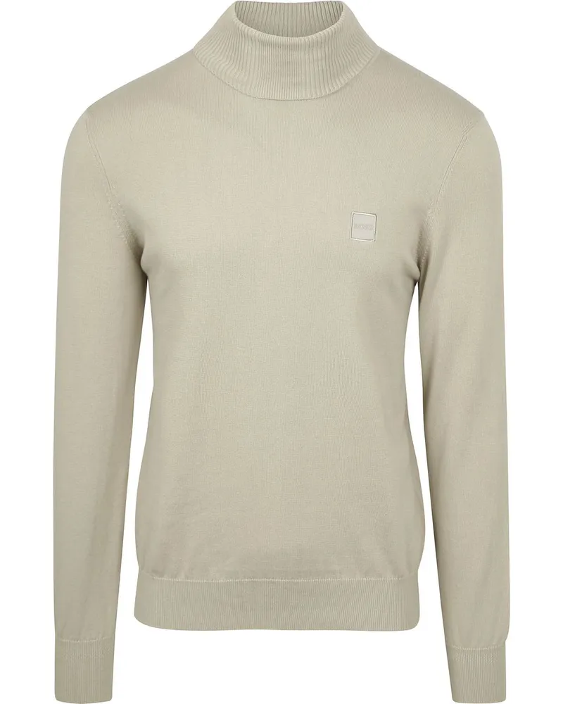 HUGO BOSS Rollkragenpullover Akiro Beige Beige