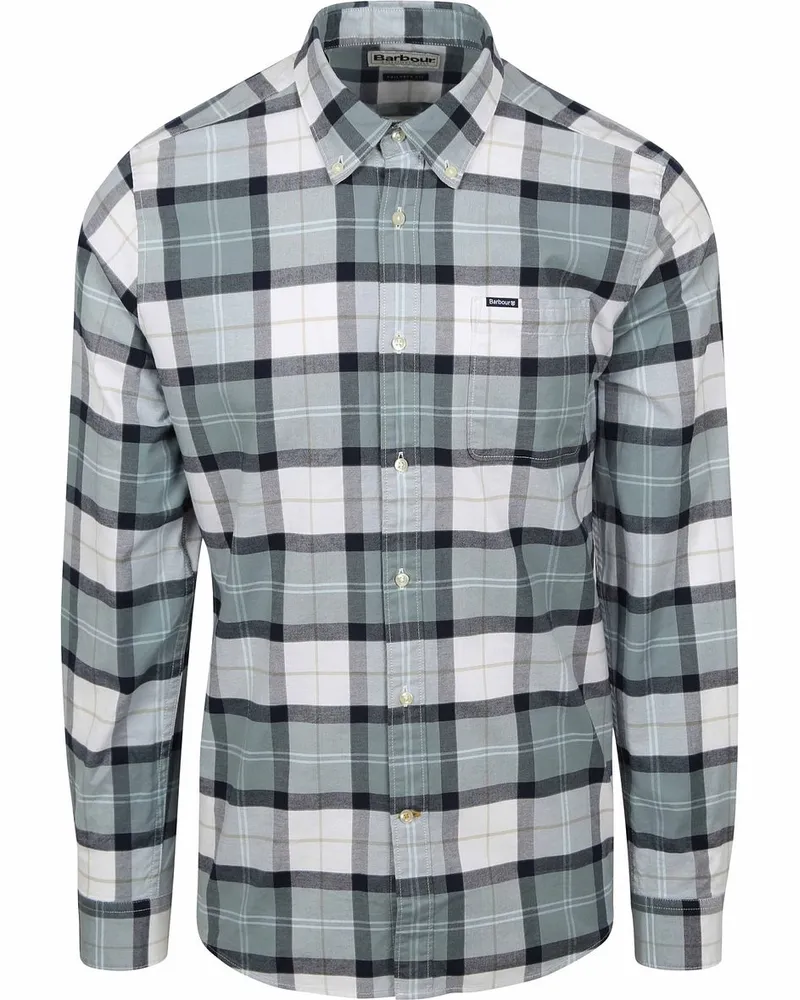 Barbour Shirt Lewis Tailored Northshore Tartan Grau