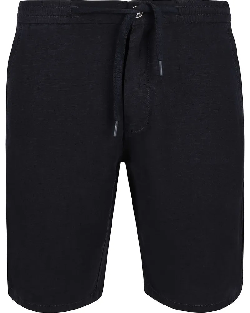 No Excess Leinen Short Navy Dunkelblau