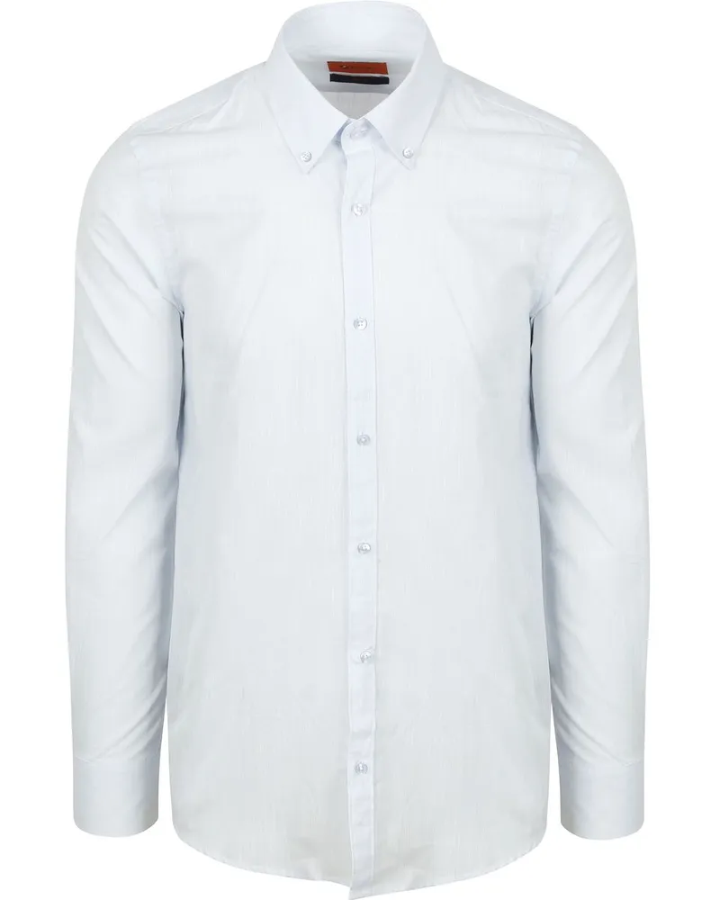 Suitable Hemd Cotton Slub Hellblau Hellblau