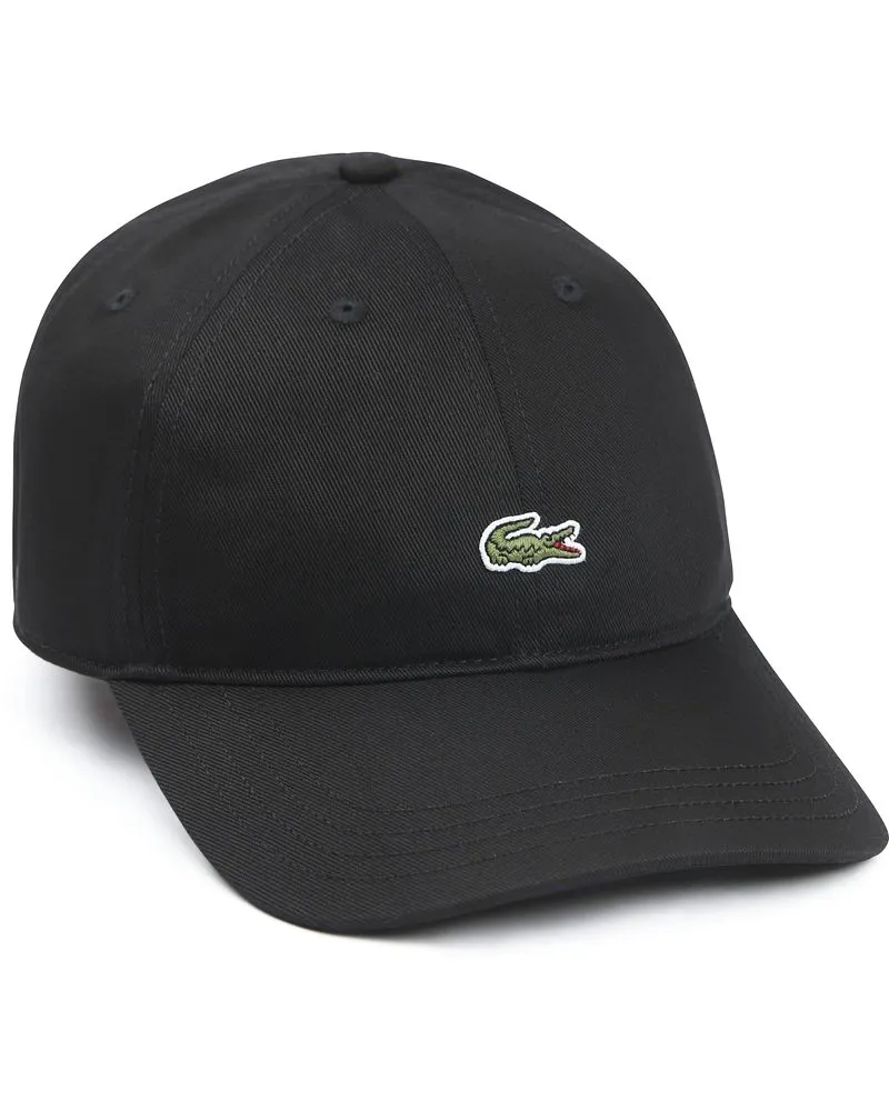 Lacoste Kappe Logo Schwarz Schwarz