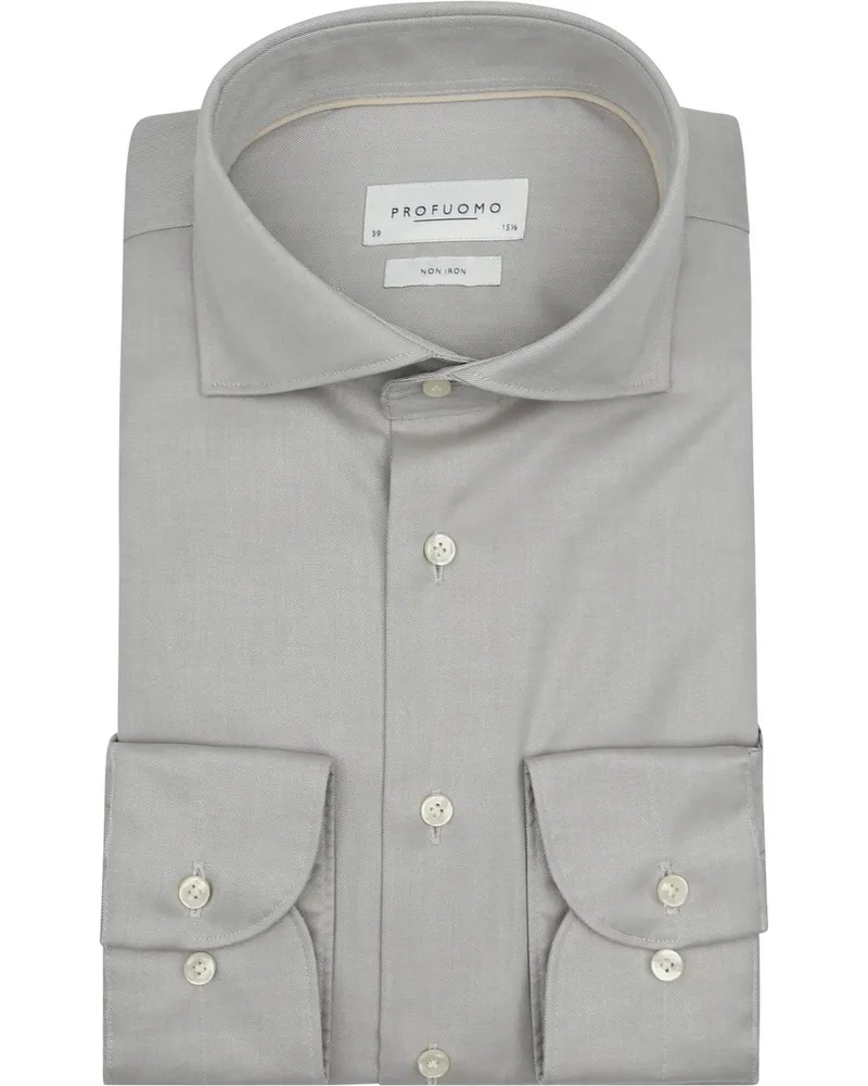 Profuomo Twill Hemd Hellgrün Grün