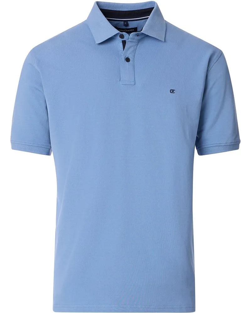 CasaModa Casa Moda Poloshirt Stretch Blau Blau