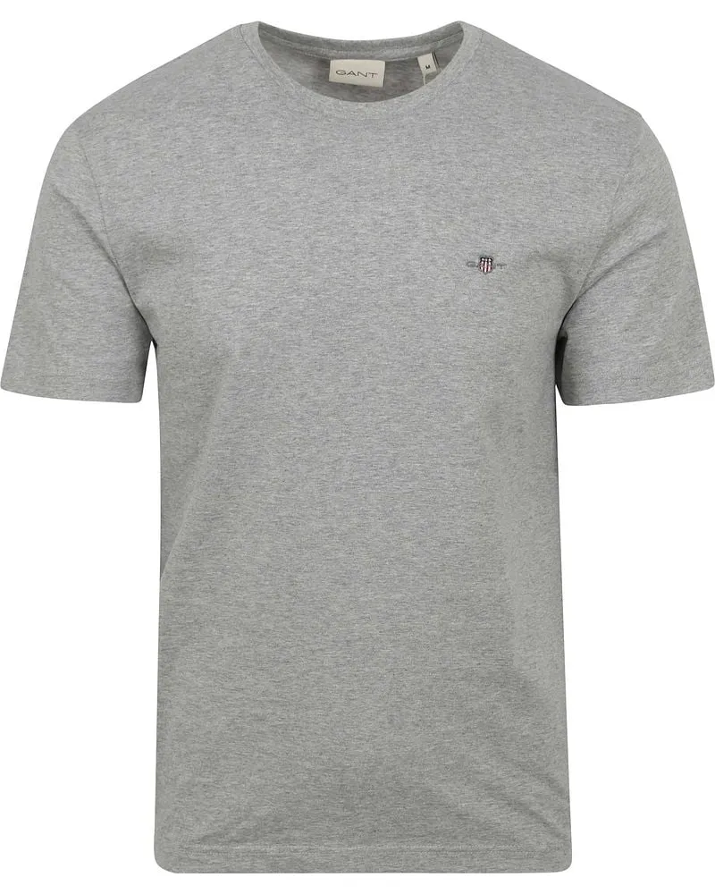 Gant T-shirt Shield Logo Grau Grau