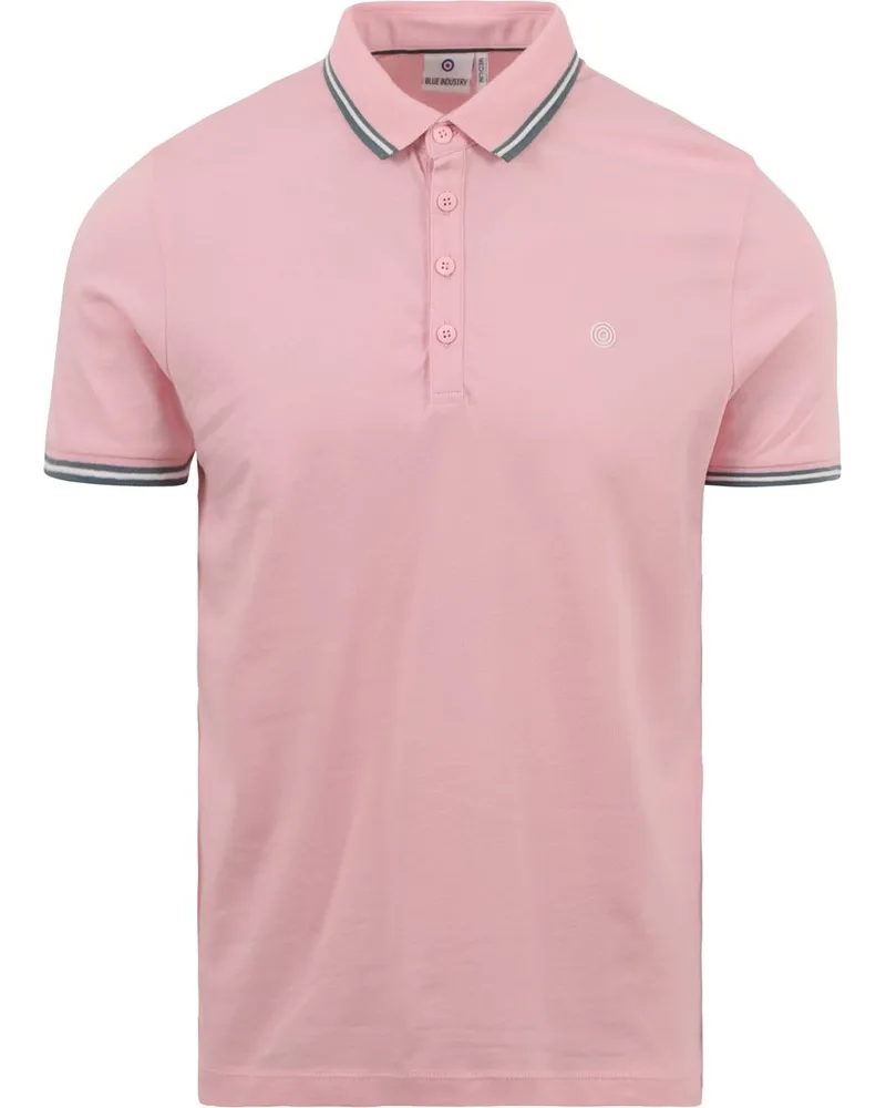 Blue Industry Piqué Poloshirt Rosa Pink