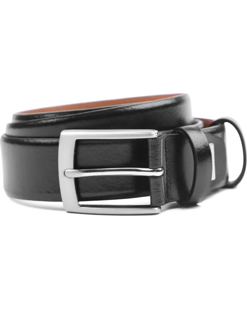 Profuomo Leder Gürtel Schwarz Schwarz