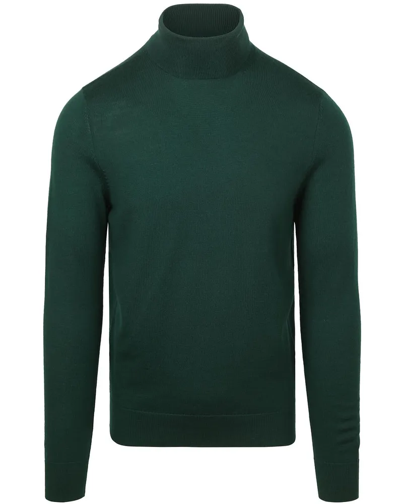 Suitable Merino Rollkragen Pullover Dunkelgrün Grün