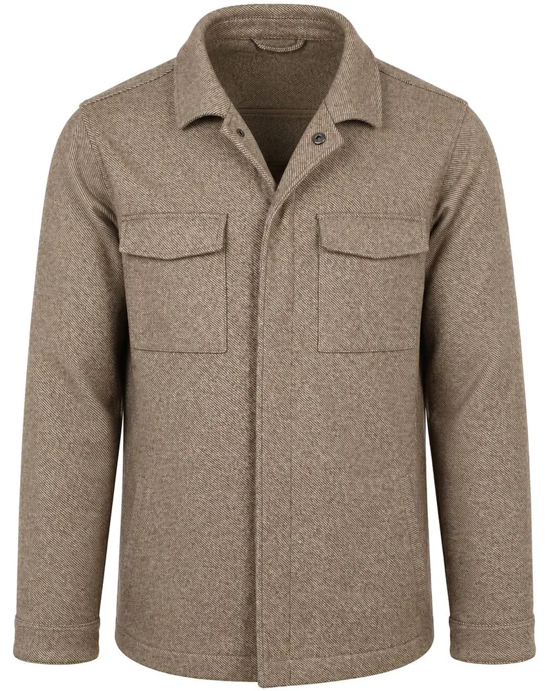 Suitable Hemdjacke Twill Beige Beige