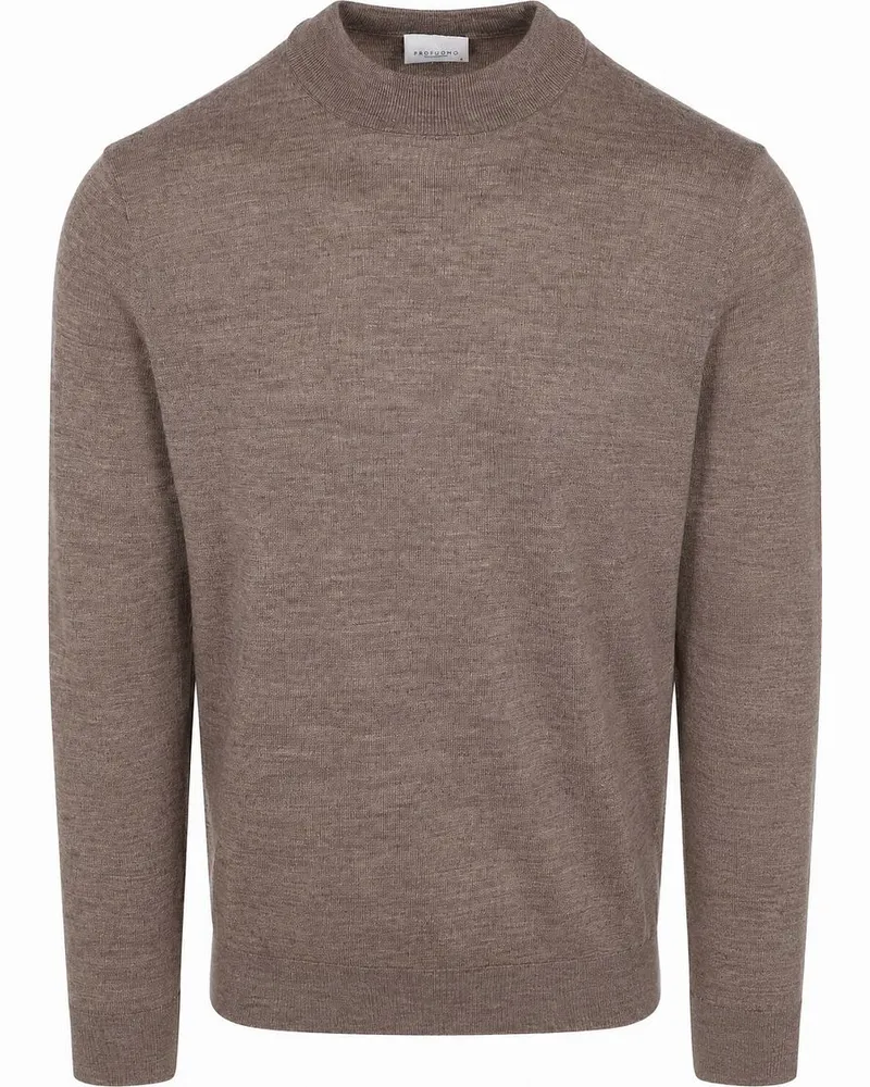 Profuomo Turtleneck Merino Pullover Braun Braun