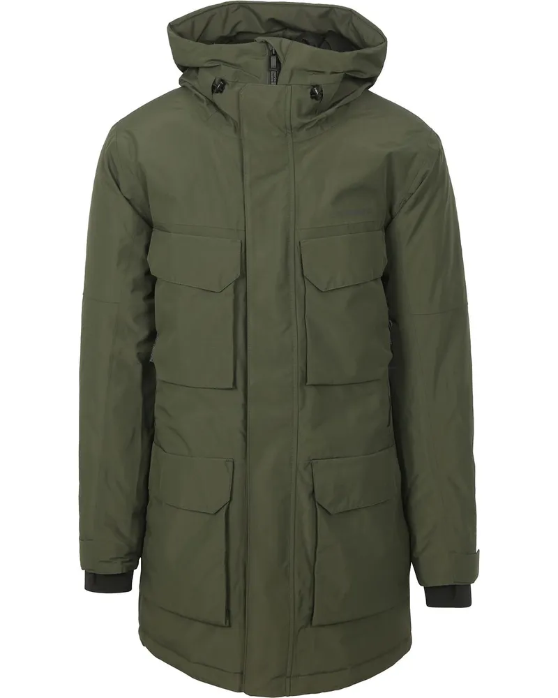 Didriksons 1913 Parka Drew Olivgrün Dunkelgrün