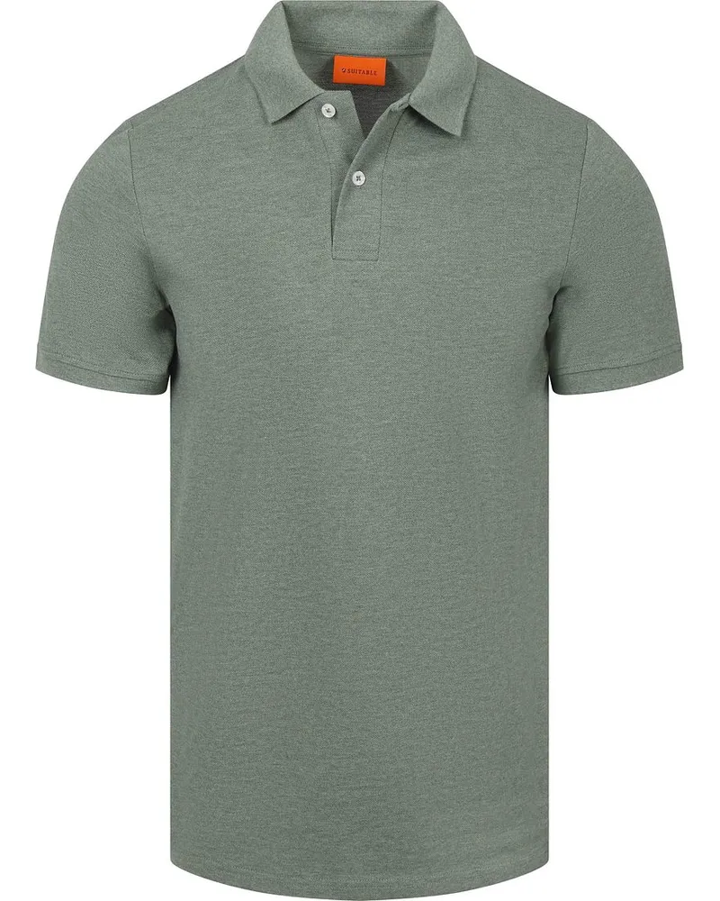 Suitable Poloshirt MEL Piqué Grün Grün