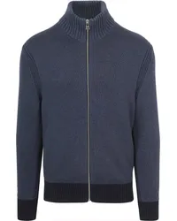 Tommy Hilfiger Strickjacke Mouliné Navy Dunkelblau