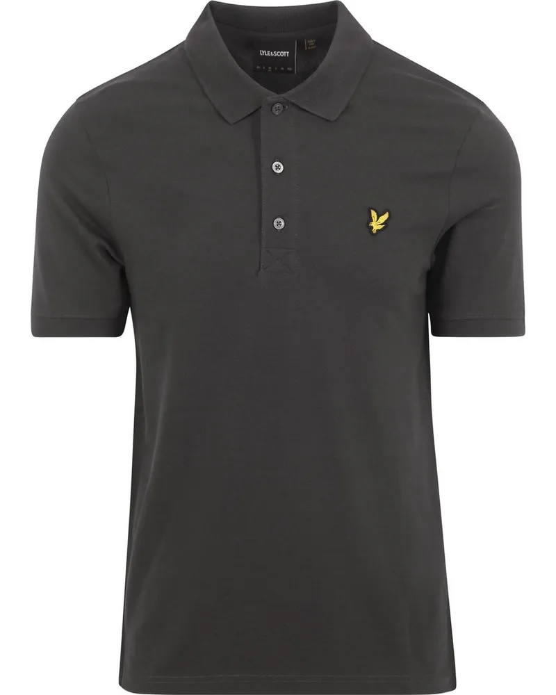 Lyle & Scott Lyle und Scott Polo Plain Anthrazit Anthrazit