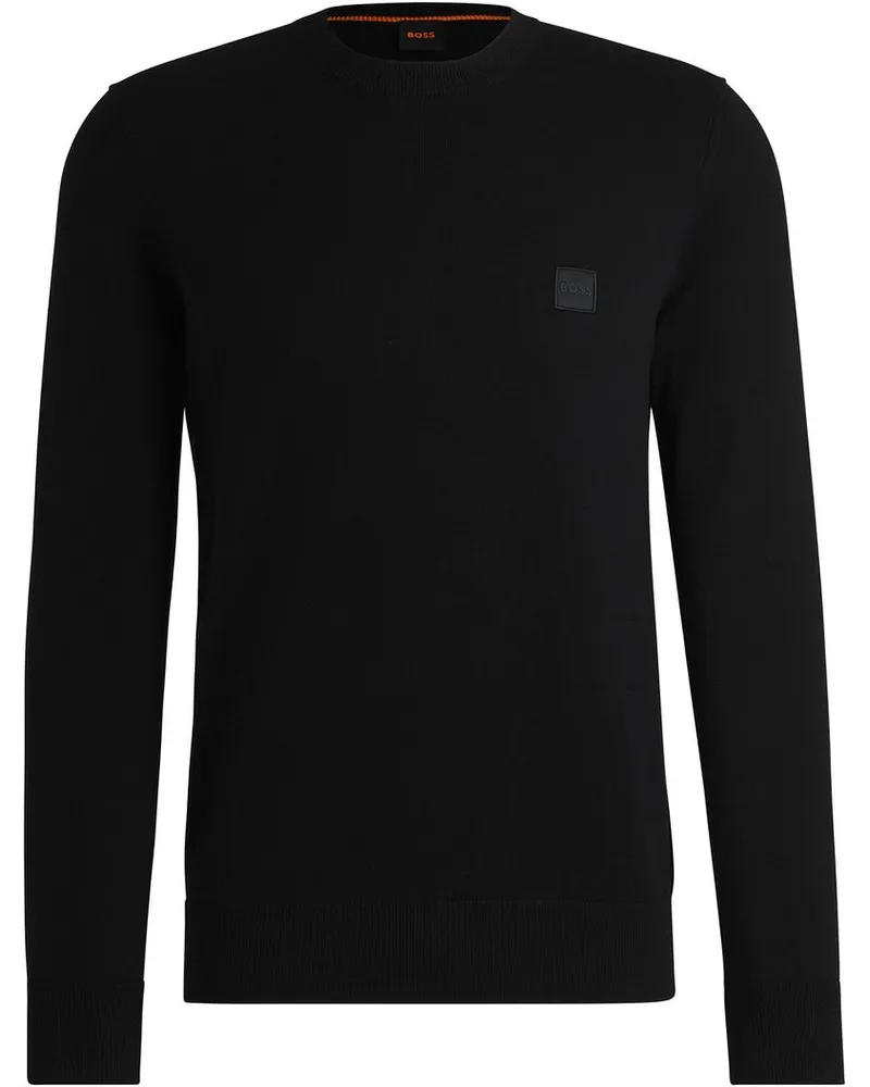 HUGO BOSS Pullover Kanovano Schwarz Schwarz