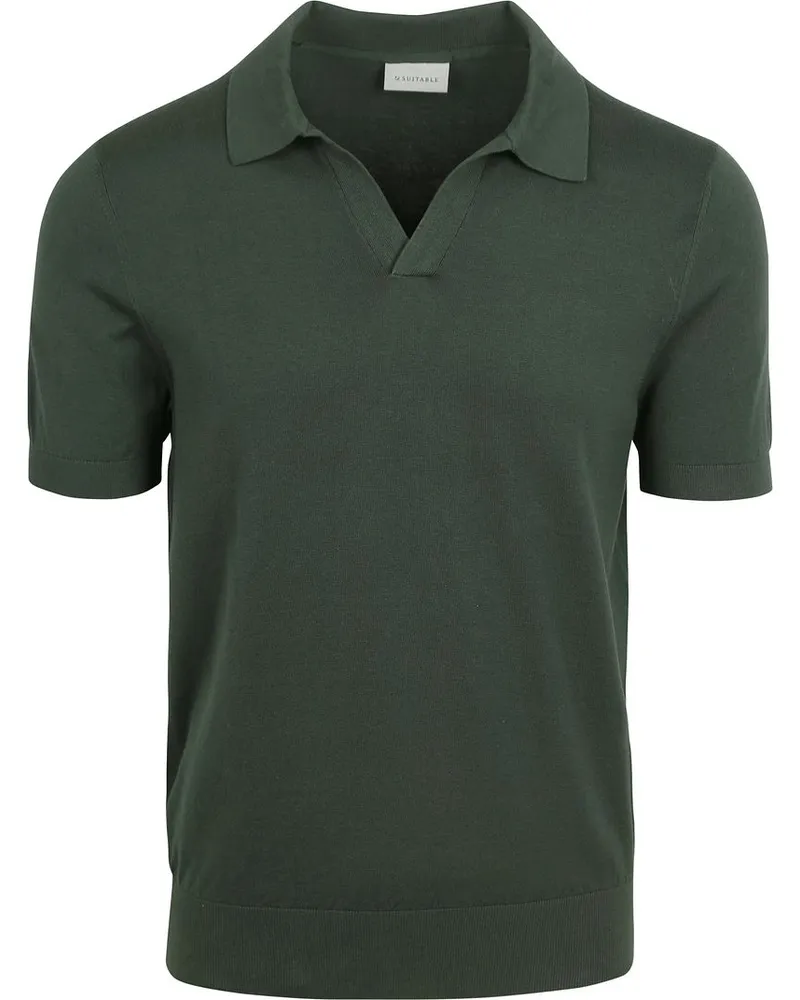 Suitable Poloshirt Riva Compact Dunkelgrün Grün