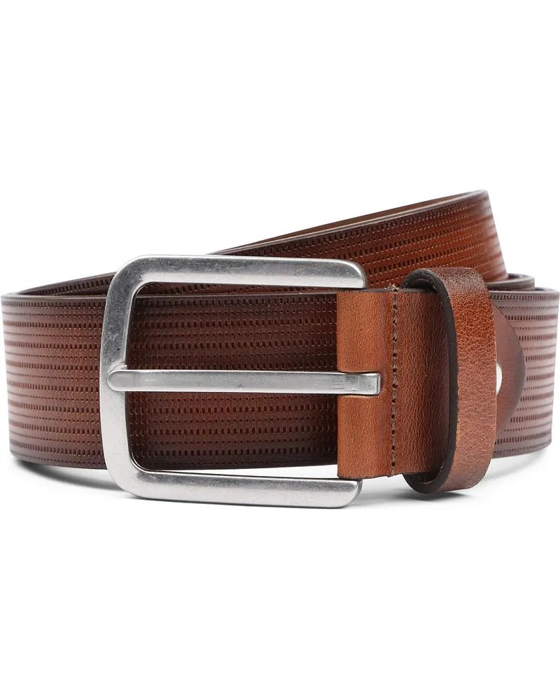 Suitable Ledergürtel Struktur Leder Braun Braun