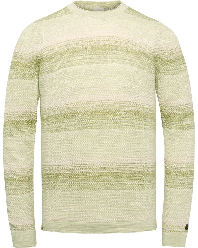Cast Iron Pullover Streifen Grün Grün
