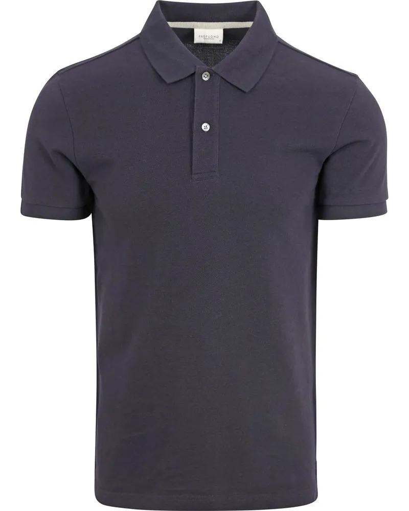 Profuomo Piqué Poloshirt Navy Dunkelblau