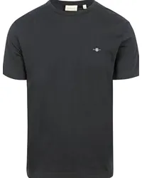 Gant T-shirt Shield Logo Schwarz Schwarz