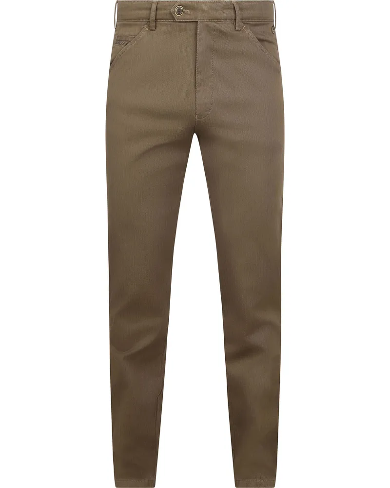Meyer Hosen Chicago Chino Twill Camel Braun