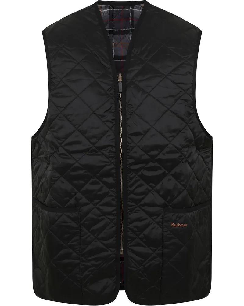 Barbour Innenfutter Quilted Zip-in Schwarz Schwarz
