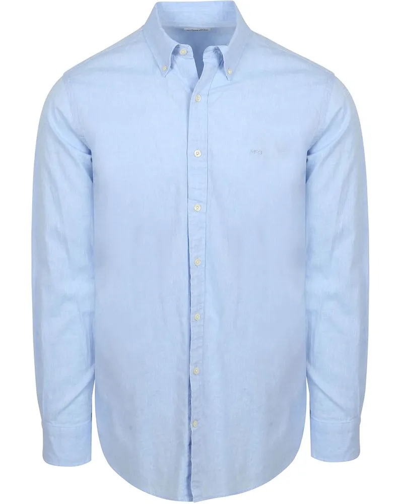 McGregor Hemd Cotton Linen Hellblau Hellblau