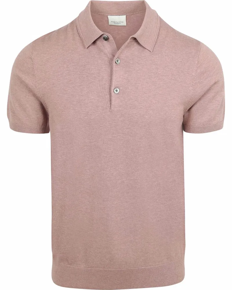 Profuomo Poloshirt Luxury Basic Rosa Pink