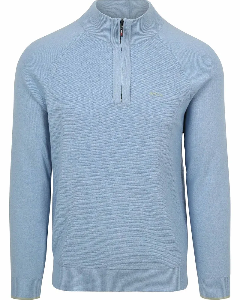New Zealand Auckland NZA) Half Zip Pullover Ralph Hellblau Hellblau