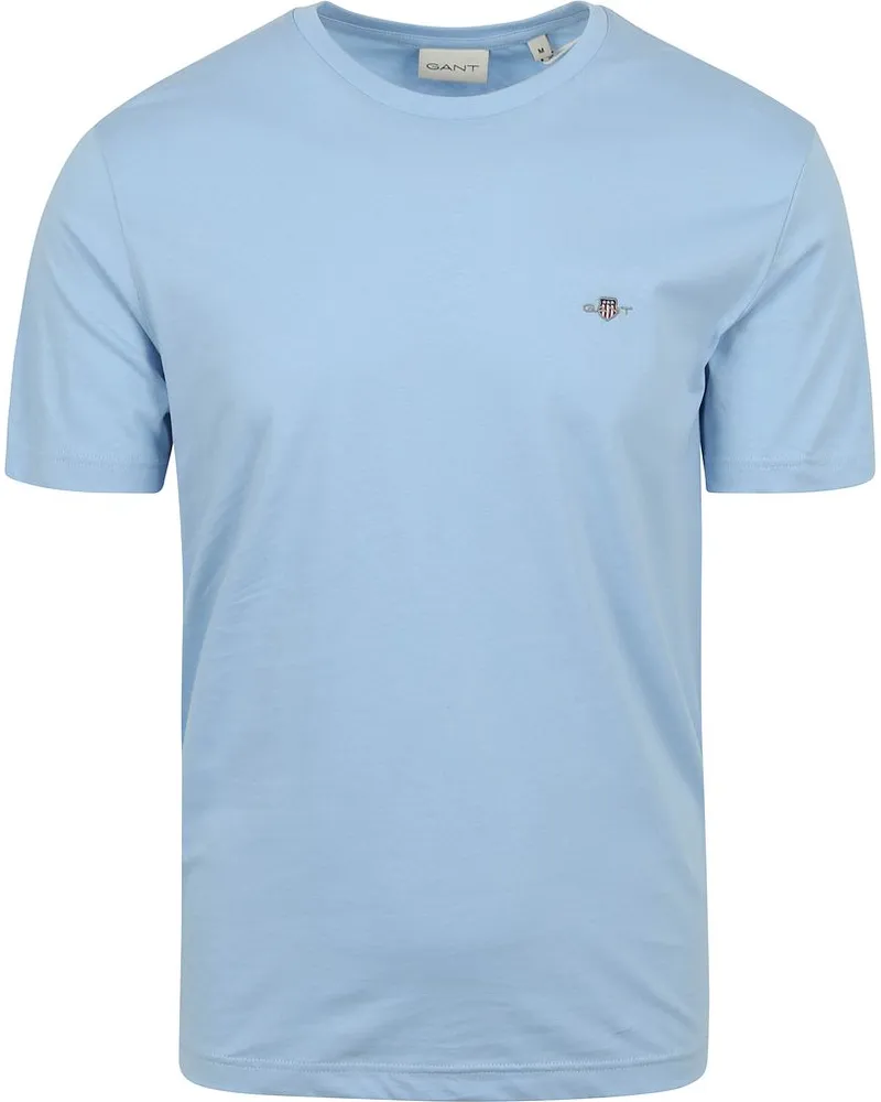Gant T-shirt Shield Logo Hellblau Blau