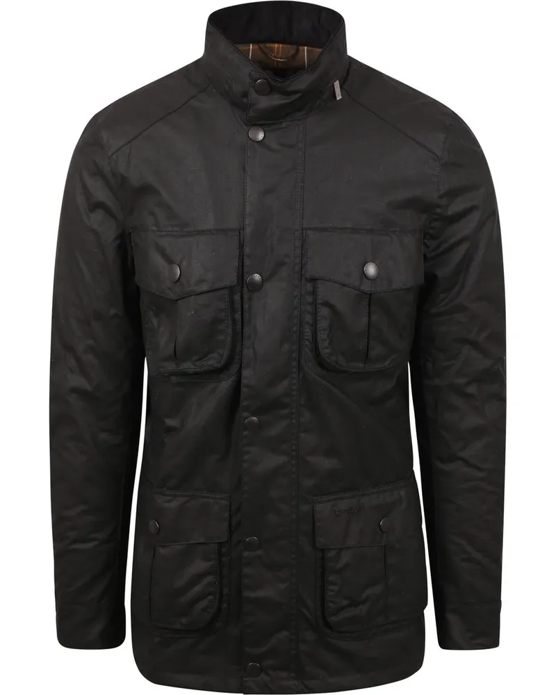 Barbour Corbridge Wachsjacke Schwarz Schwarz