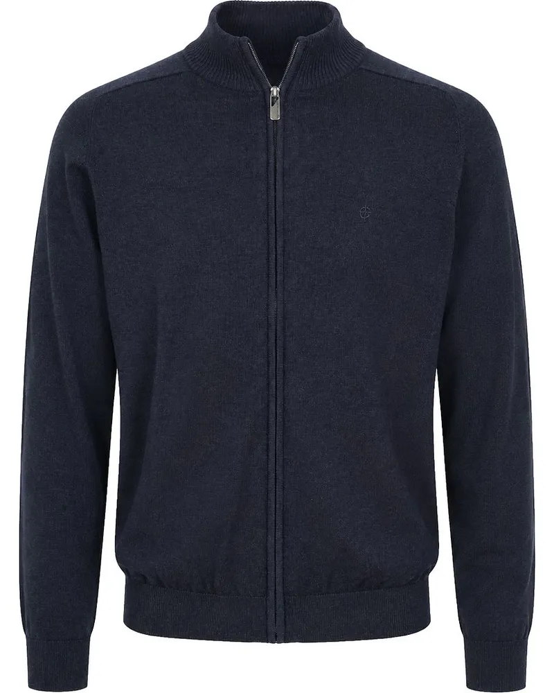 CasaModa Strickjacke Zip Indigo Blau