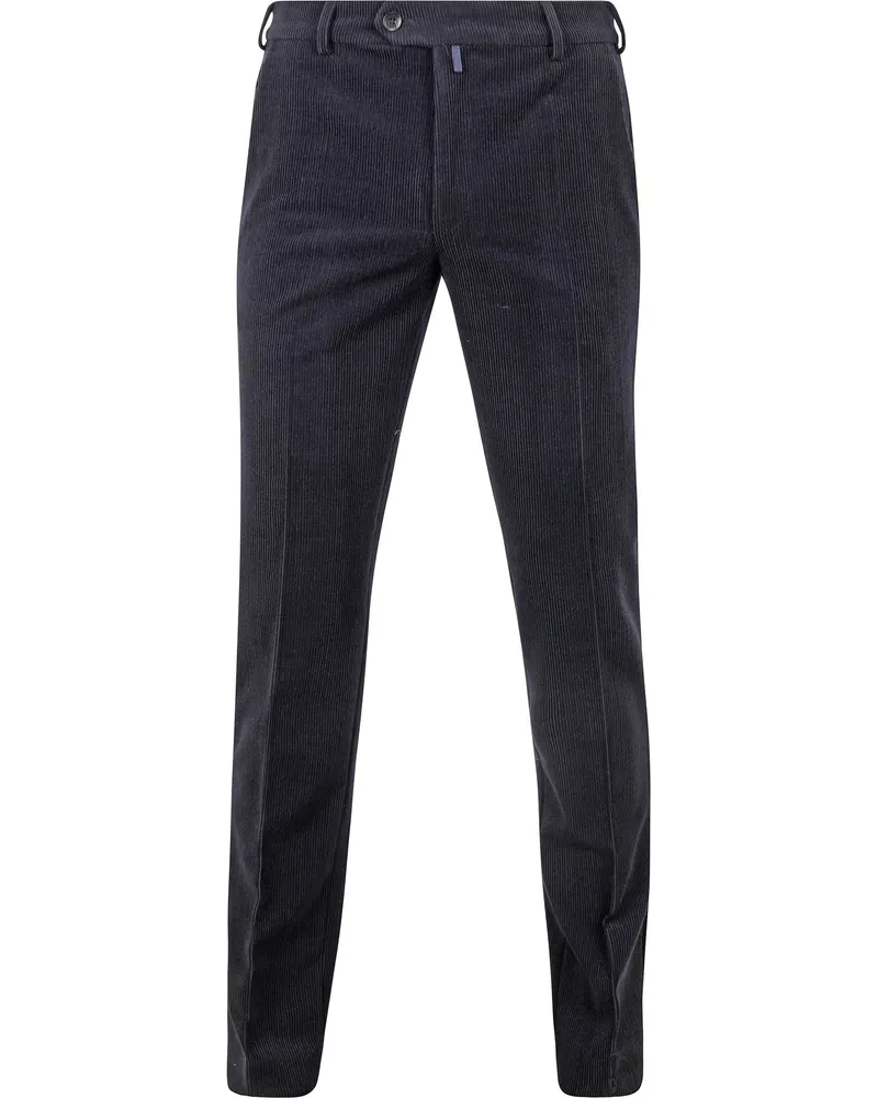 Meyer Hosen Hose Roma Wool Corduroy Navy Dunkelblau