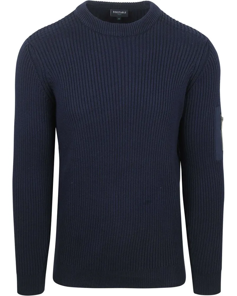 Suitable Mou Pullover Marine Dunkelblau