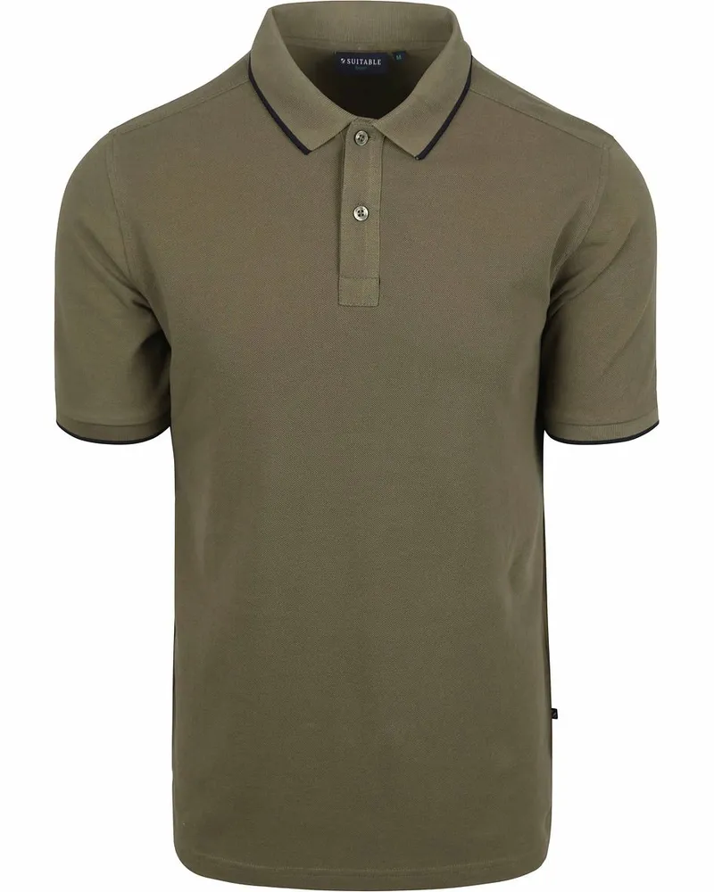 Suitable Respect Poloshirt Tip Ferry Olivgrün Dunkelgrün