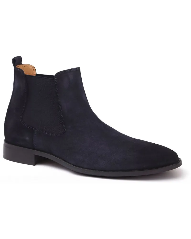 Suitable Chelsea Boot Suede Navy Blau