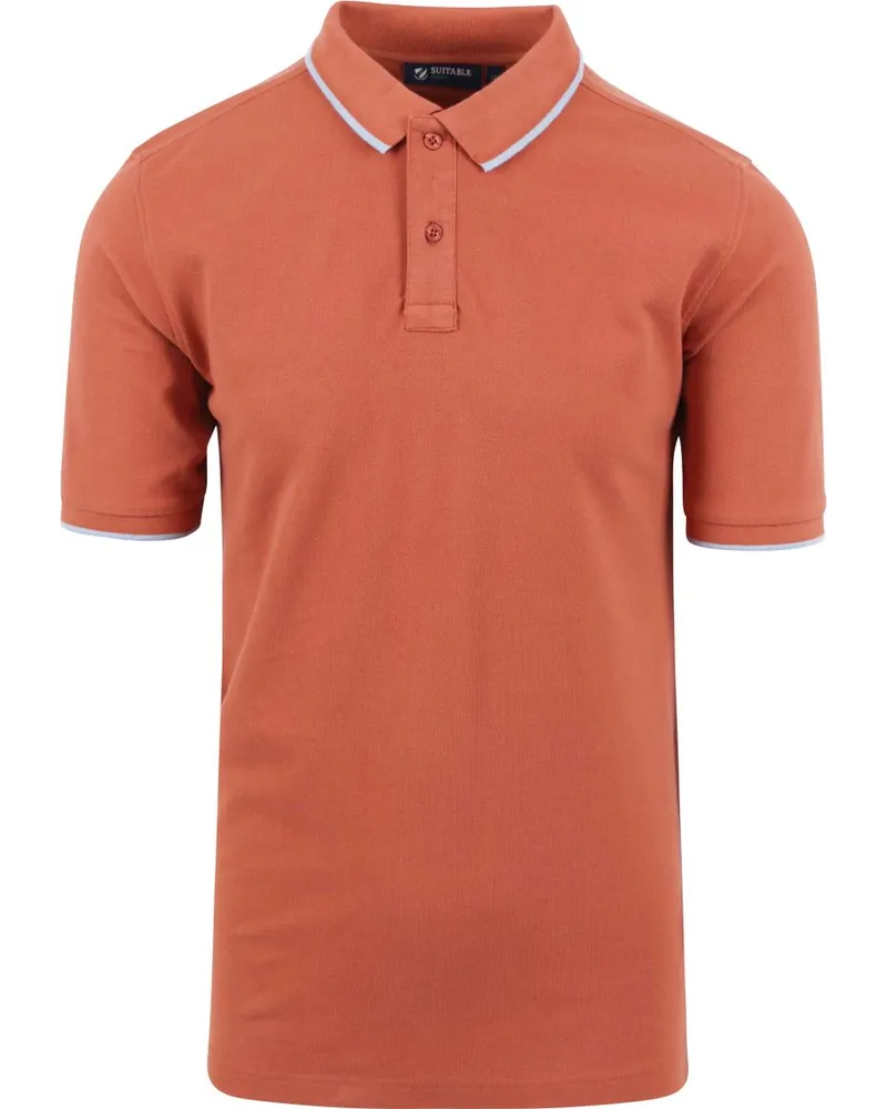 Suitable Respect Poloshirt Tip Ferry Terrakotta Orange