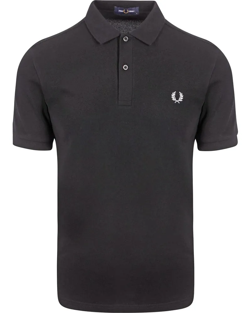 Fred Perry Polo Plain Schwarz Schwarz