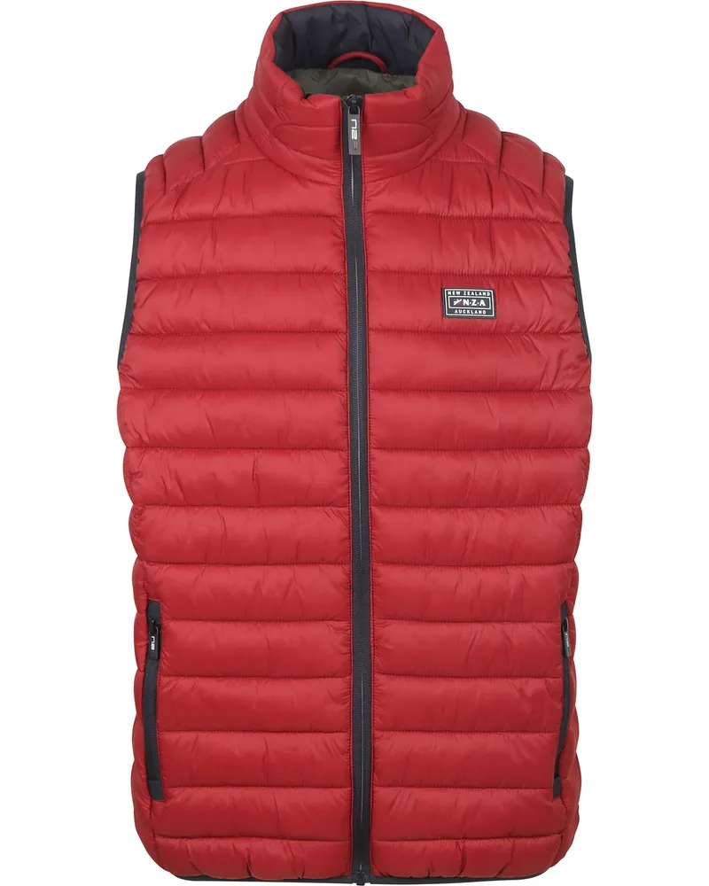 New Zealand Auckland NZA) Bodywarmer Puffer Cherry Red Rot