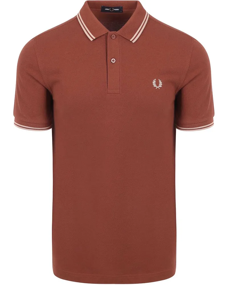 Fred Perry Polo Twin Tipped M3600 Rot Rot