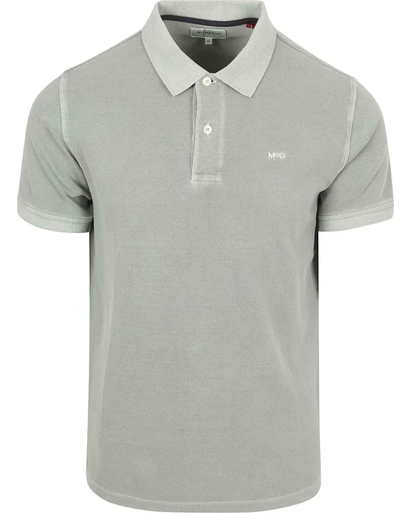 McGregor Piqué Poloshirt Grau Grün Grau