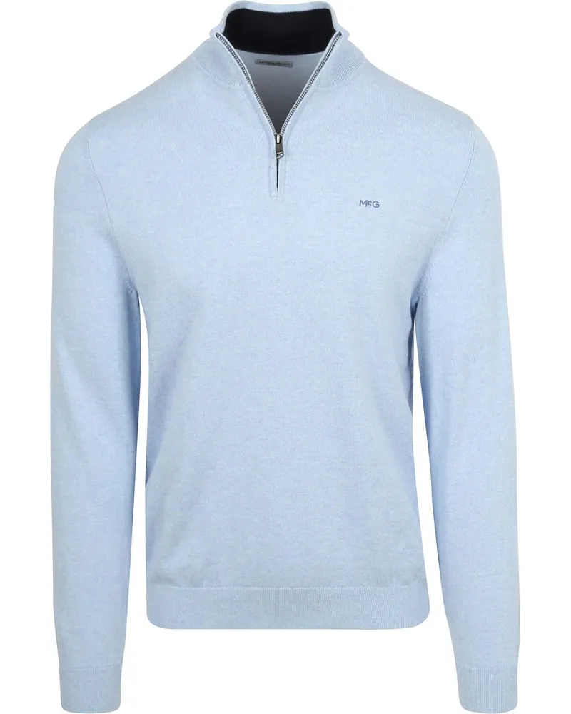 McGregor Half-Zip Pullover Cotton Cashmere Powder Blau Hellblau