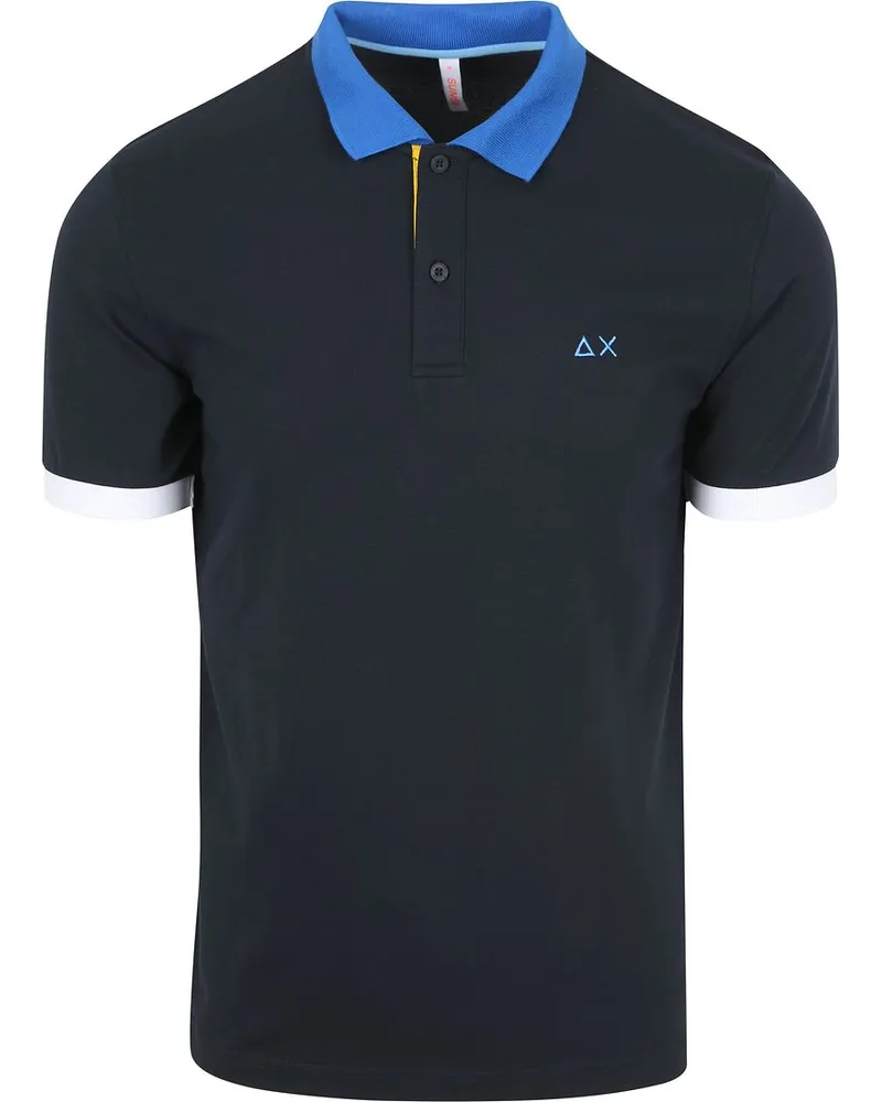 Sun68 Poloshirt Color Way Navy Dunkelblau