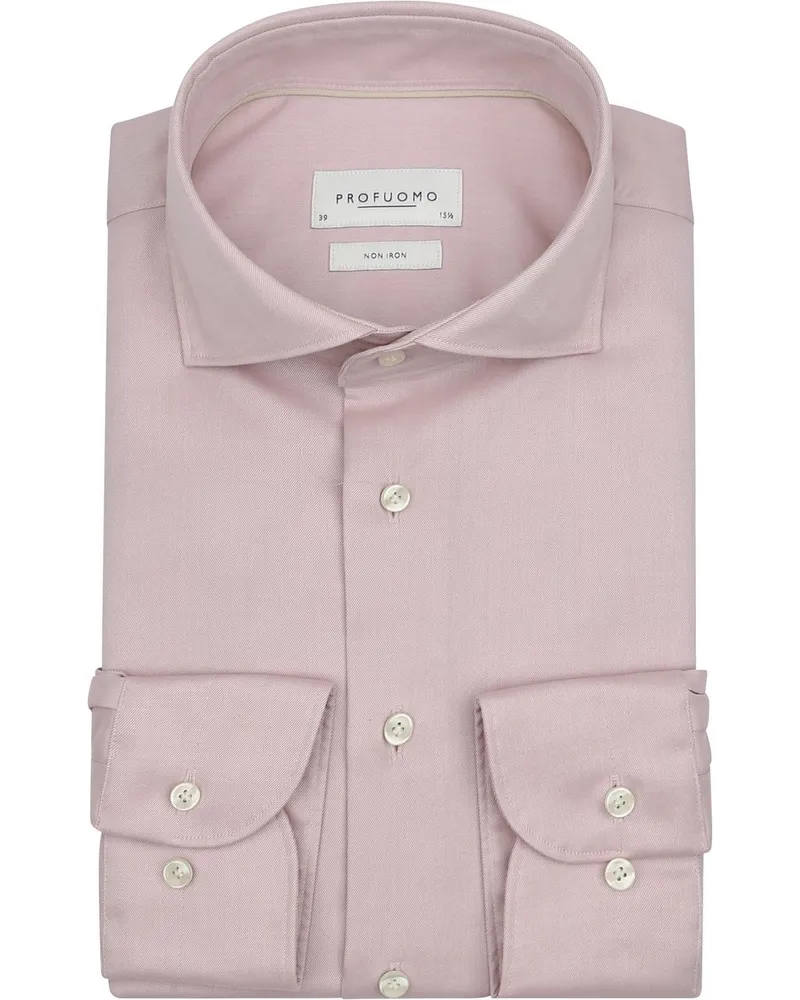 Profuomo Twill Hemd Hellrosa Pink