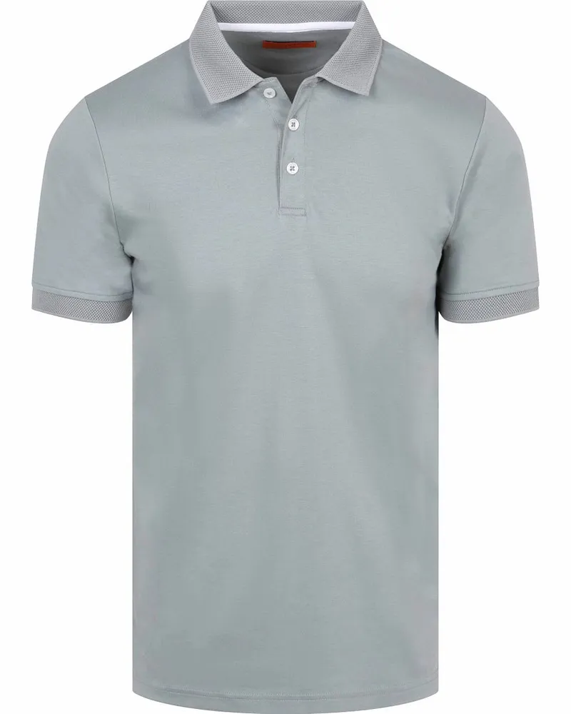 Suitable Boris Liquid Poloshirt Cement Grün Grün