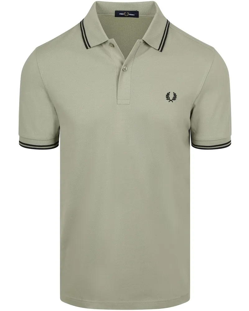 Fred Perry Polo Twin Tipped M3600 Grün S23 Grün